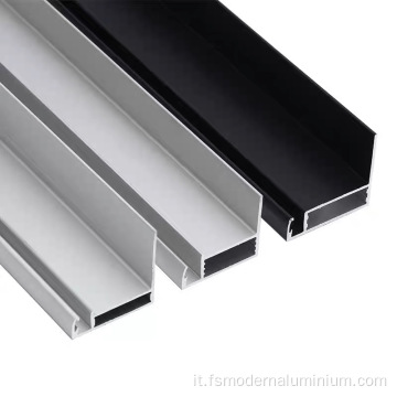 Profili di estrusione del telaio in alluminio anodizzato